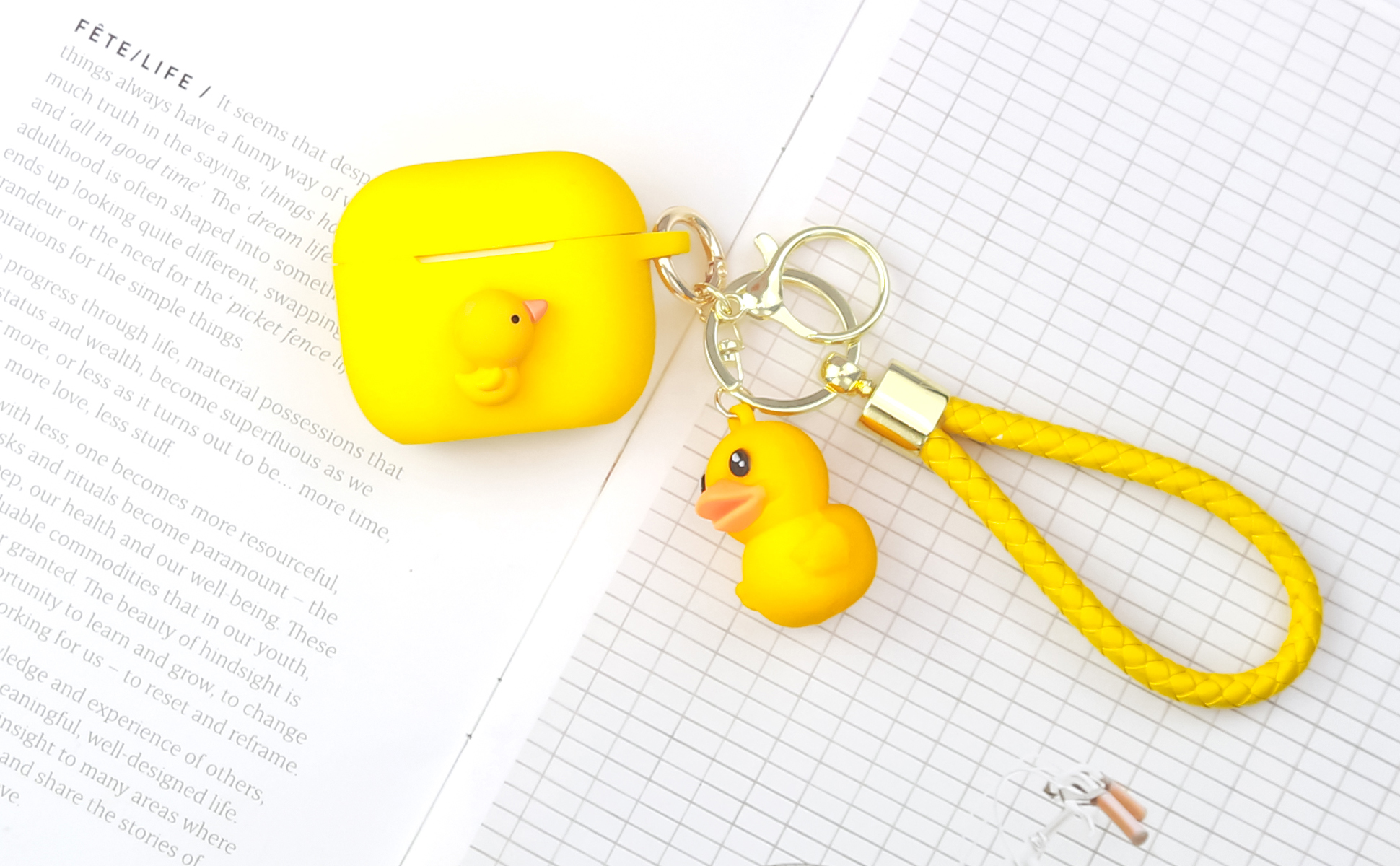 Cute Duck Airpod 3 Cases for Girls –